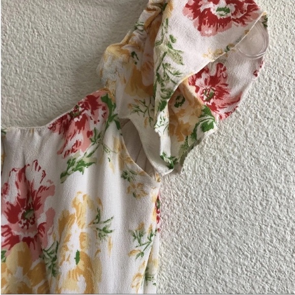 Reformation Hyacinth Mini Dress Winona Floral Off The Shoulder - Picture 4 of 8